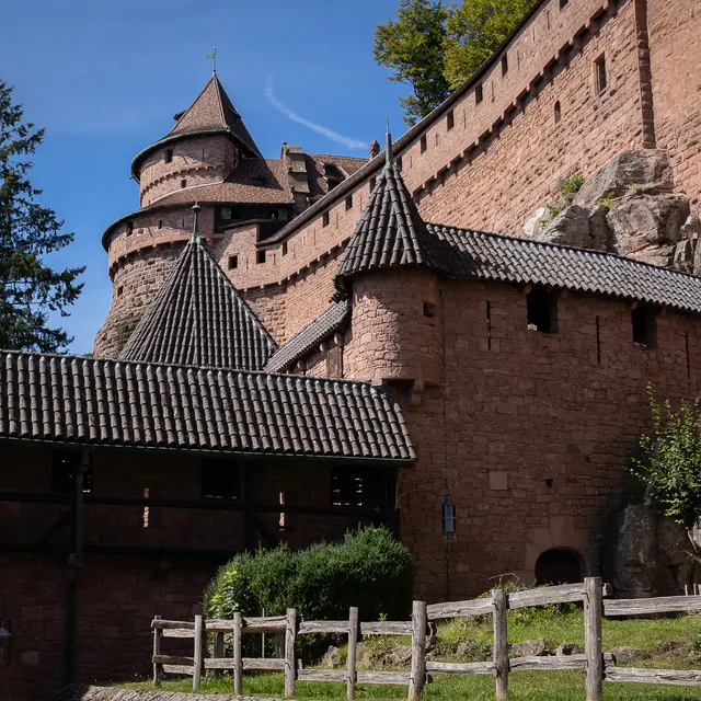 The great bastion and towers of Haut-Kœnigsbourg