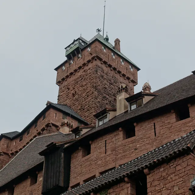 The keep of Haut-Kœnigsbourg from the inner courtyard